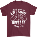 This Is What an Awesome Referee Looks Like Mens T-Shirt Cotton Gildan Maroon