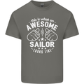This Is What an Awesome Sailor Looks Like Mens Cotton T-Shirt Tee Top Charcoal