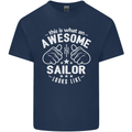 This Is What an Awesome Sailor Looks Like Mens Cotton T-Shirt Tee Top Navy Blue