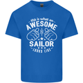 This Is What an Awesome Sailor Looks Like Mens Cotton T-Shirt Tee Top Royal Blue