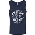 This Is What an Awesome Sailor Looks Like Mens Vest Tank Top Navy Blue
