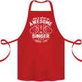 This Is What an Awesome Singer Looks Like Cotton Apron 100% Organic Red