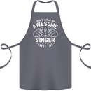 This Is What an Awesome Singer Looks Like Cotton Apron 100% Organic Steel