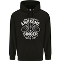 This Is What an Awesome Singer Looks Like Mens 80% Cotton Hoodie Black
