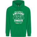 This Is What an Awesome Singer Looks Like Mens 80% Cotton Hoodie Irish Green