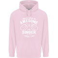 This Is What an Awesome Singer Looks Like Mens 80% Cotton Hoodie Light Pink