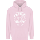 This Is What an Awesome Singer Looks Like Mens 80% Cotton Hoodie Light Pink
