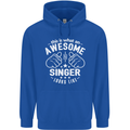 This Is What an Awesome Singer Looks Like Mens 80% Cotton Hoodie Royal Blue