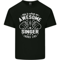 This Is What an Awesome Singer Looks Like Mens Cotton T-Shirt Tee Top Black