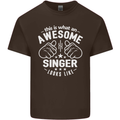 This Is What an Awesome Singer Looks Like Mens Cotton T-Shirt Tee Top Dark Chocolate