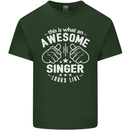This Is What an Awesome Singer Looks Like Mens Cotton T-Shirt Tee Top Forest Green