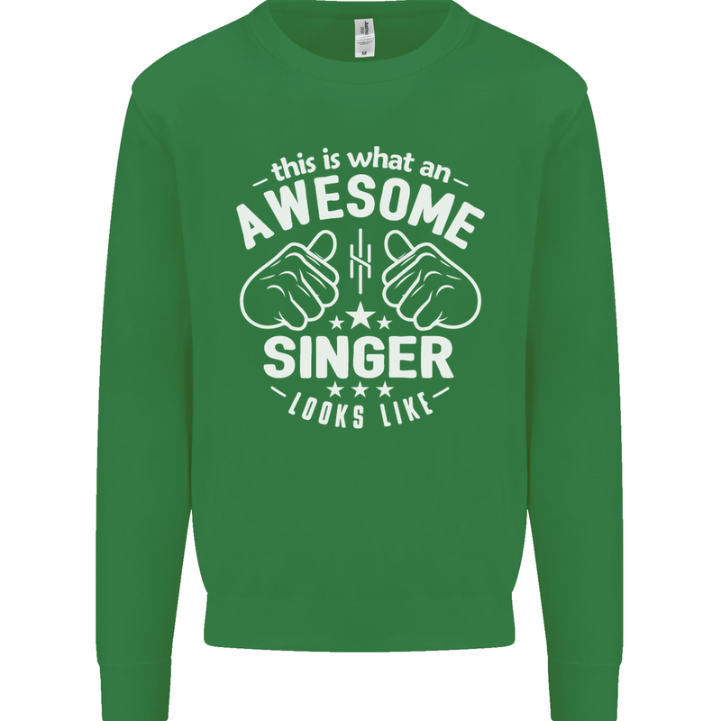 This Is What an Awesome Singer Looks Like Mens Sweatshirt Jumper Irish Green