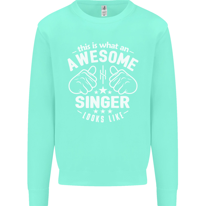 This Is What an Awesome Singer Looks Like Mens Sweatshirt Jumper Peppermint