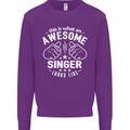 This Is What an Awesome Singer Looks Like Mens Sweatshirt Jumper Purple