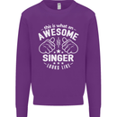 This Is What an Awesome Singer Looks Like Mens Sweatshirt Jumper Purple