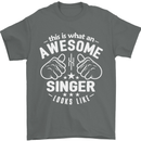 This Is What an Awesome Singer Looks Like Mens T-Shirt Cotton Gildan Charcoal