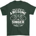 This Is What an Awesome Singer Looks Like Mens T-Shirt Cotton Gildan Forest Green
