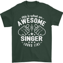 This Is What an Awesome Singer Looks Like Mens T-Shirt Cotton Gildan Forest Green