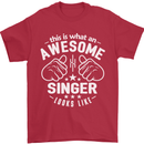 This Is What an Awesome Singer Looks Like Mens T-Shirt Cotton Gildan Red