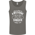 This Is What an Awesome Singer Looks Like Mens Vest Tank Top Charcoal