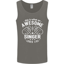 This Is What an Awesome Singer Looks Like Mens Vest Tank Top Charcoal