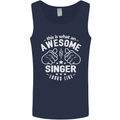 This Is What an Awesome Singer Looks Like Mens Vest Tank Top Navy Blue
