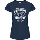 This Is What an Awesome Singer Looks Like Womens Petite Cut T-Shirt Navy Blue