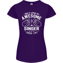 This Is What an Awesome Singer Looks Like Womens Petite Cut T-Shirt Purple