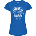 This Is What an Awesome Singer Looks Like Womens Petite Cut T-Shirt Royal Blue
