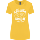 This Is What an Awesome Singer Looks Like Womens Wider Cut T-Shirt Yellow