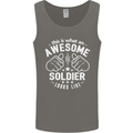 This Is What an Awesome Soldier Looks Like Mens Vest Tank Top Charcoal