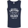 This Is What an Awesome Soldier Looks Like Mens Vest Tank Top Navy Blue