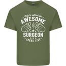 This Is What an Awesome Surgeon Looks Like Mens Cotton T-Shirt Tee Top Military Green