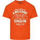 This Is What an Awesome Surgeon Looks Like Mens Cotton T-Shirt Tee Top Orange