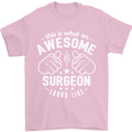 This Is What an Awesome Surgeon Looks Like Mens T-Shirt Cotton Gildan Light Pink