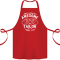 This Is What an Awesome Tailor Looks Like Cotton Apron 100% Organic Red