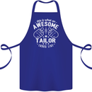 This Is What an Awesome Tailor Looks Like Cotton Apron 100% Organic Royal Blue