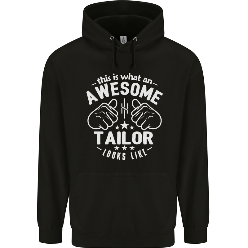 This Is What an Awesome Tailor Looks Like Mens 80% Cotton Hoodie Black