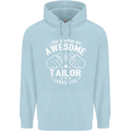 This Is What an Awesome Tailor Looks Like Mens 80% Cotton Hoodie Light Blue