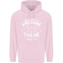 This Is What an Awesome Tailor Looks Like Mens 80% Cotton Hoodie Light Pink
