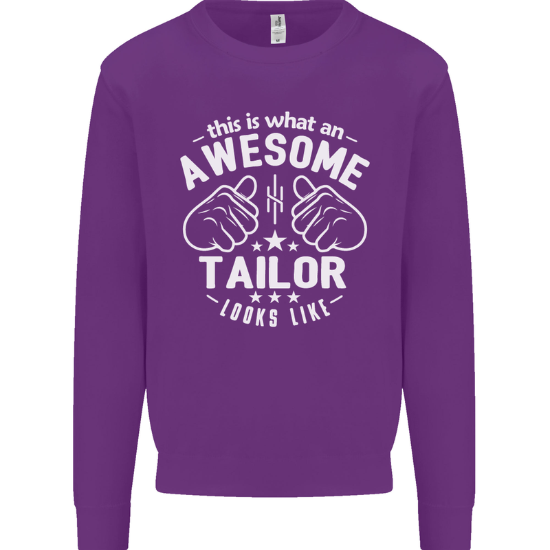 This Is What an Awesome Tailor Looks Like Mens Sweatshirt Jumper Purple