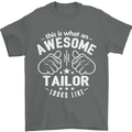 This Is What an Awesome Tailor Looks Like Mens T-Shirt Cotton Gildan Charcoal