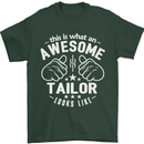 This Is What an Awesome Tailor Looks Like Mens T-Shirt Cotton Gildan Forest Green