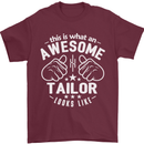 This Is What an Awesome Tailor Looks Like Mens T-Shirt Cotton Gildan Maroon