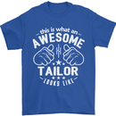 This Is What an Awesome Tailor Looks Like Mens T-Shirt Cotton Gildan Royal Blue