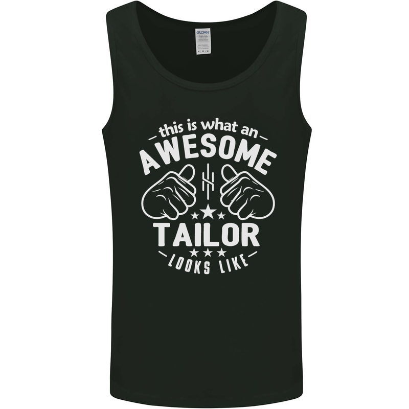 This Is What an Awesome Tailor Looks Like Mens Vest Tank Top Black
