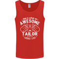 This Is What an Awesome Tailor Looks Like Mens Vest Tank Top Red