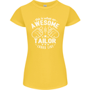 This Is What an Awesome Tailor Looks Like Womens Petite Cut T-Shirt Yellow