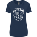 This Is What an Awesome Tailor Looks Like Womens Wider Cut T-Shirt Navy Blue