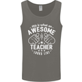 This Is What an Awesome Teacher Looks Like Mens Vest Tank Top Charcoal